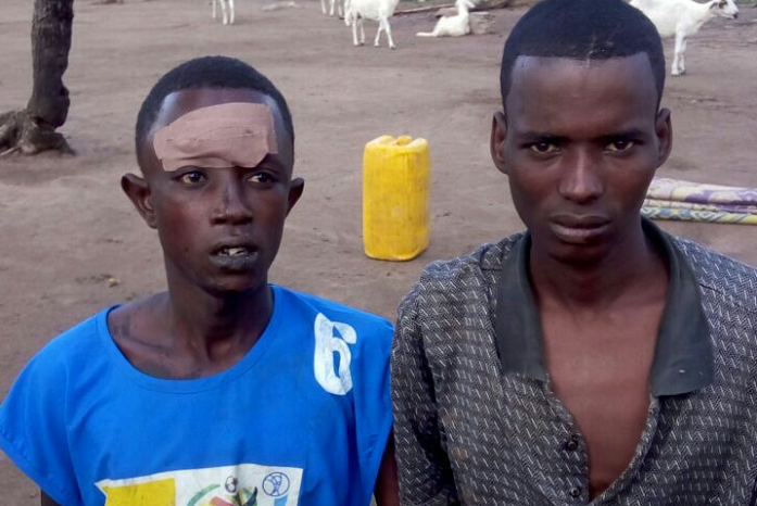 Mohammed Mamudou and Abubakari Mohammed after their arrest